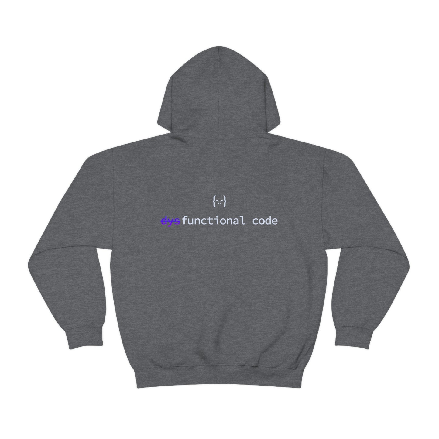 Unisex Hoodie - dysFunctional LOGO BACK/EXERCISM LOGO FRONT - Dark Mode