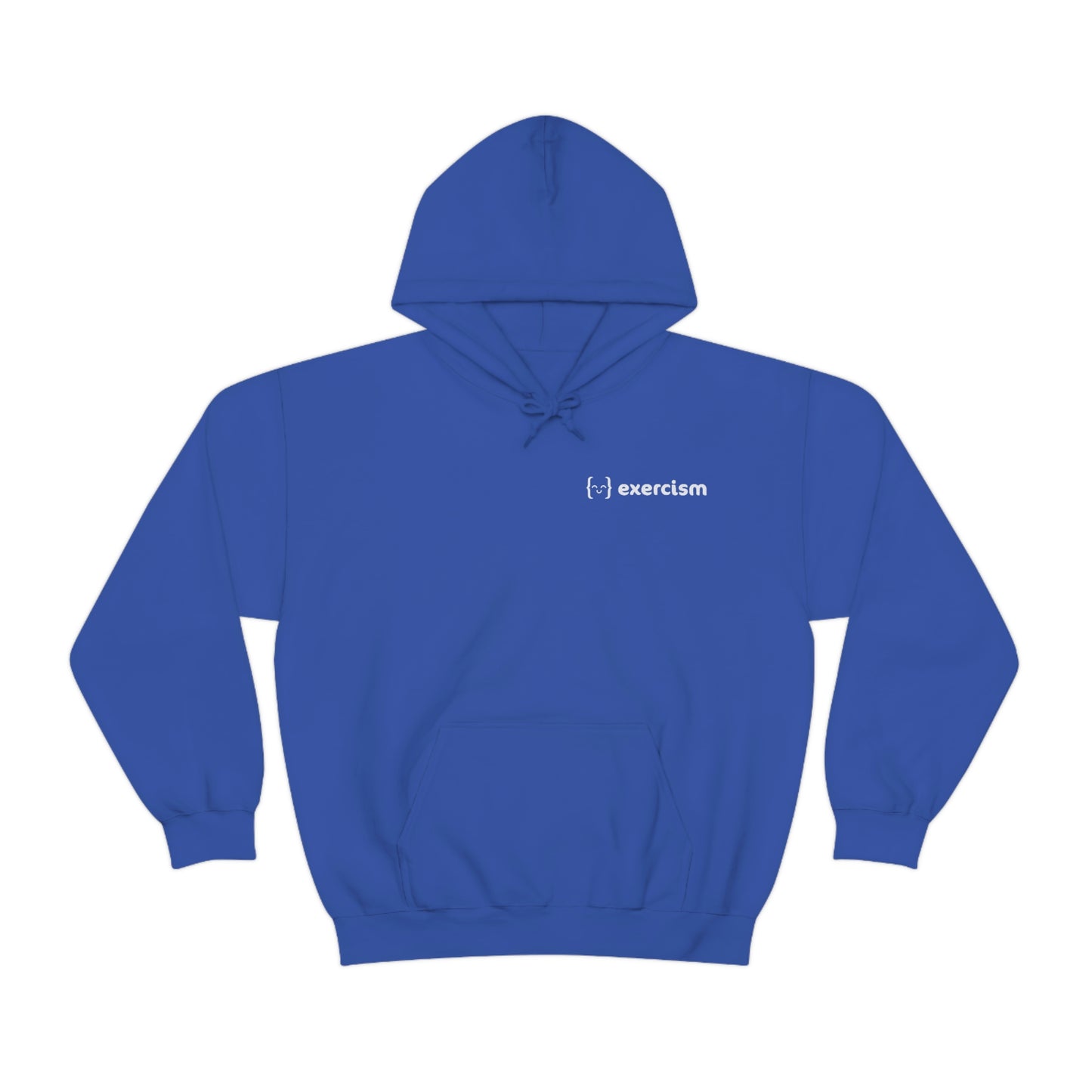 Unisex Hoodie - dysFunctional LOGO BACK/EXERCISM LOGO FRONT - Dark Mode