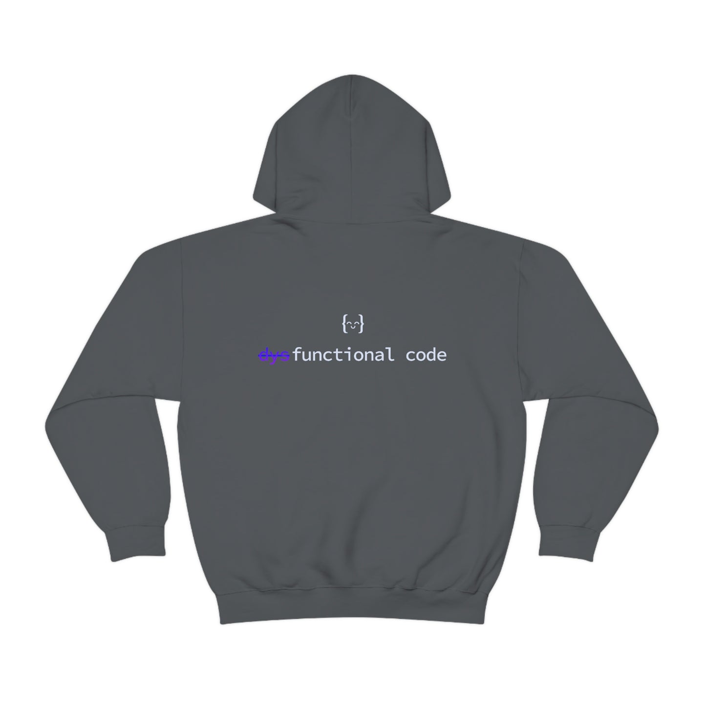 Unisex Hoodie - dysFunctional LOGO BACK/EXERCISM LOGO FRONT - Dark Mode