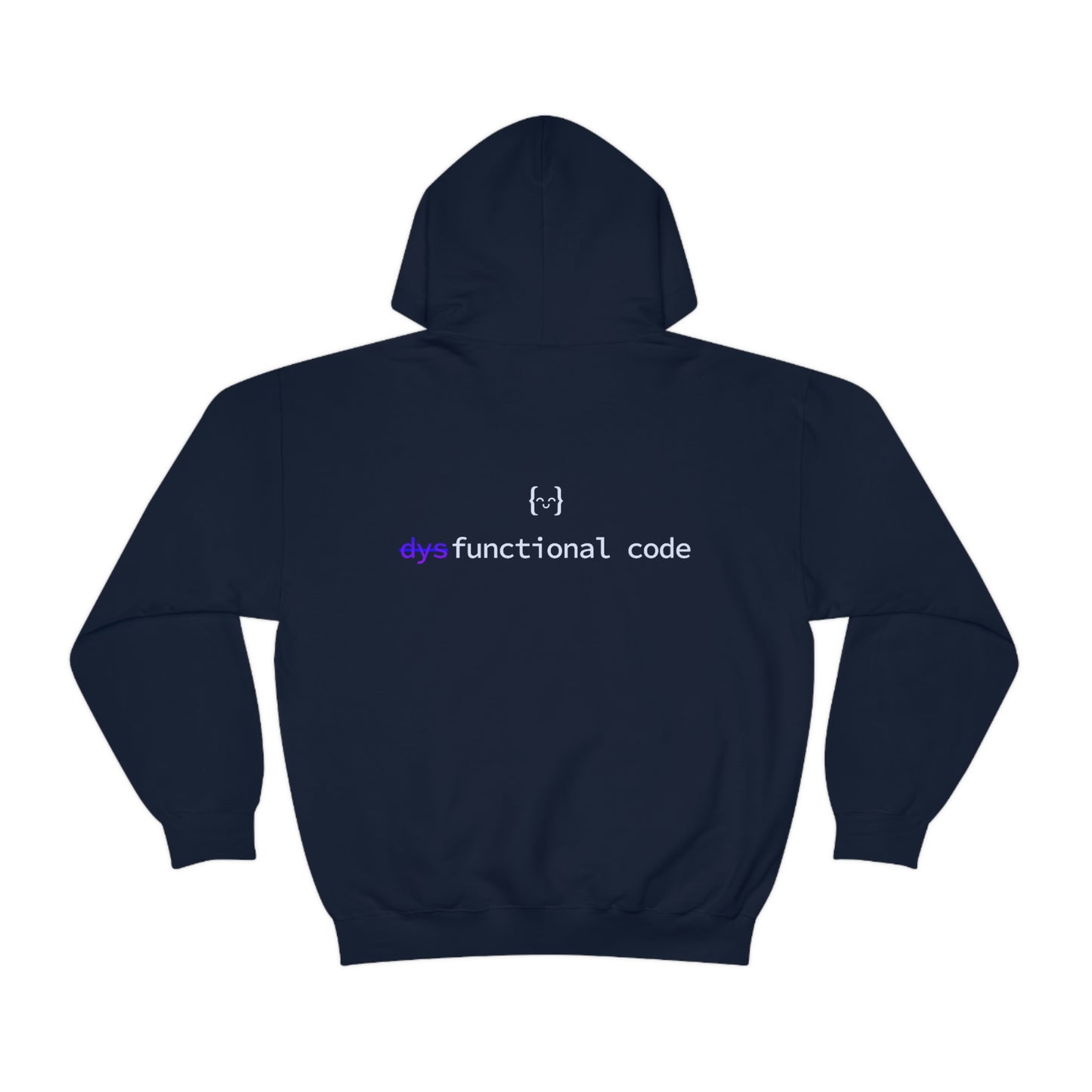 Unisex Hoodie - dysFunctional LOGO BACK/EXERCISM LOGO FRONT - Dark Mode