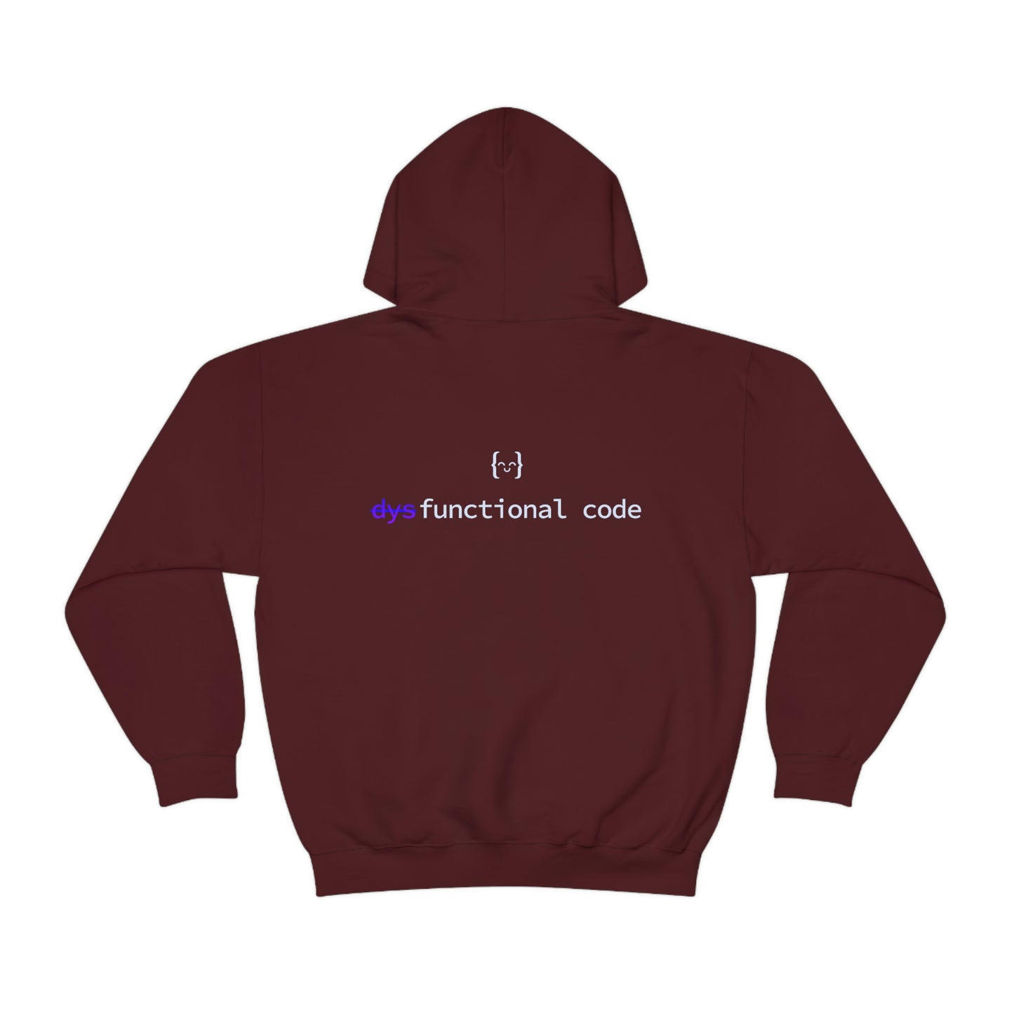 Unisex Hoodie - dysFunctional LOGO BACK/EXERCISM LOGO FRONT - Dark Mode