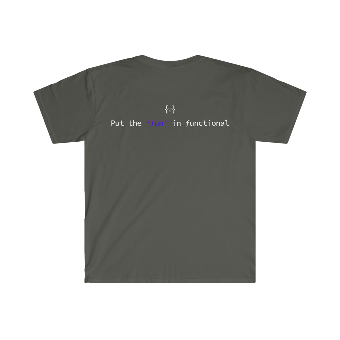 Unisex T-shirt - Fun in Functional LOGO BACK - Dark
