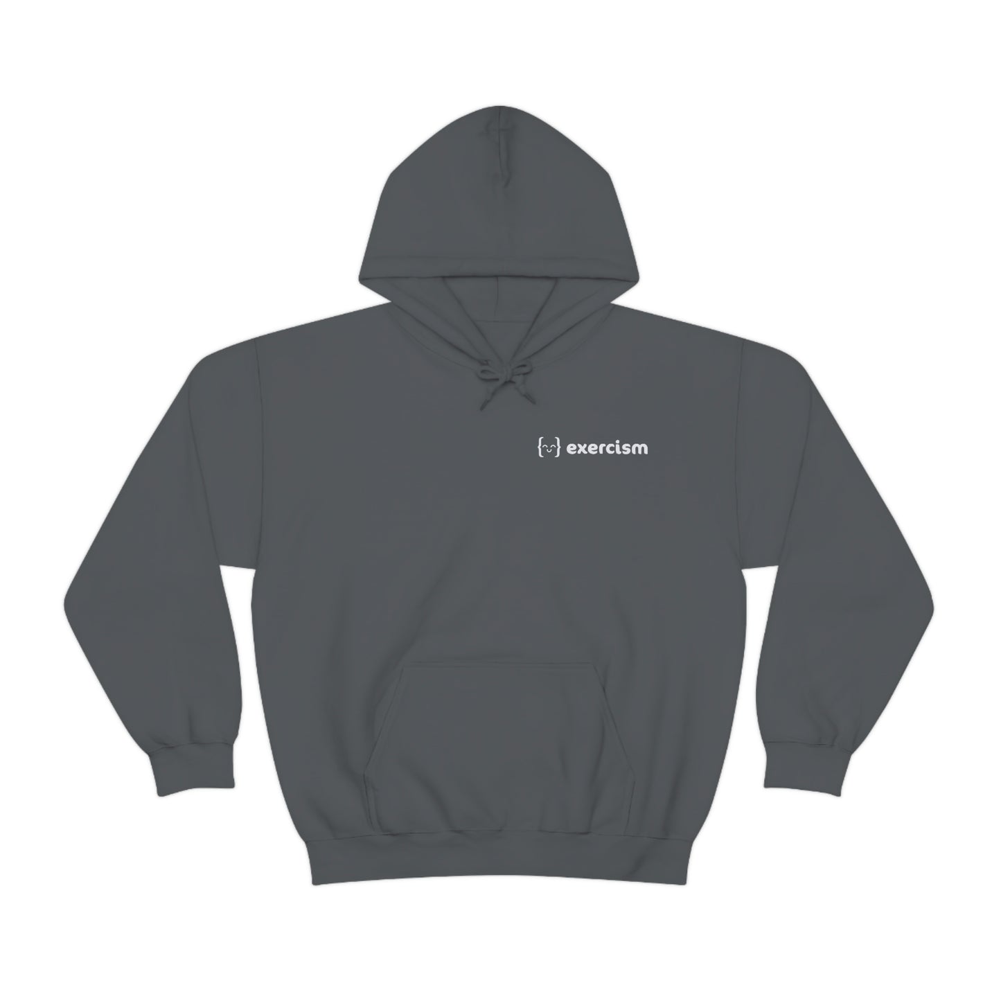 Unisex Hoodie - dysFunctional LOGO BACK/EXERCISM LOGO FRONT - Dark Mode