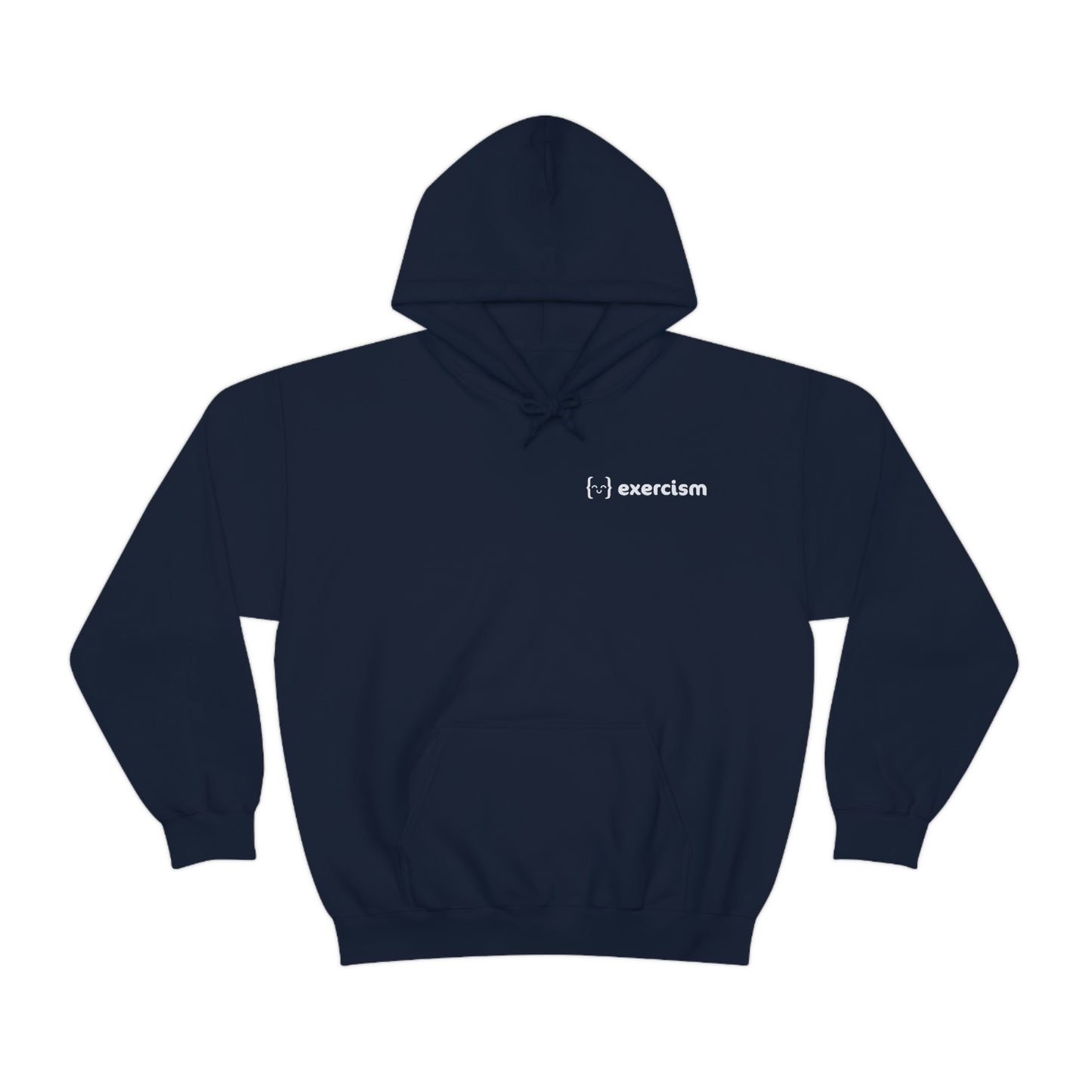 Unisex Hoodie - dysFunctional LOGO BACK/EXERCISM LOGO FRONT - Dark Mode