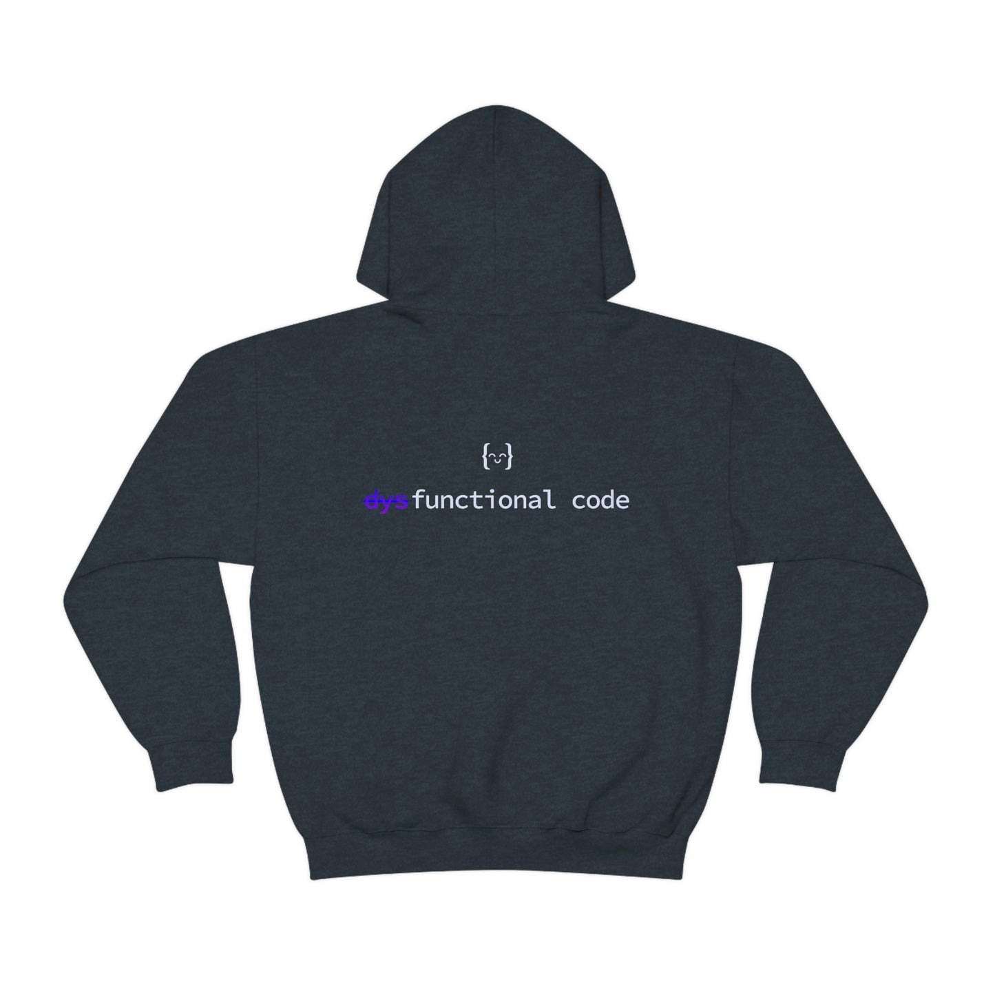 Unisex Hoodie - dysFunctional LOGO BACK/EXERCISM LOGO FRONT - Dark Mode