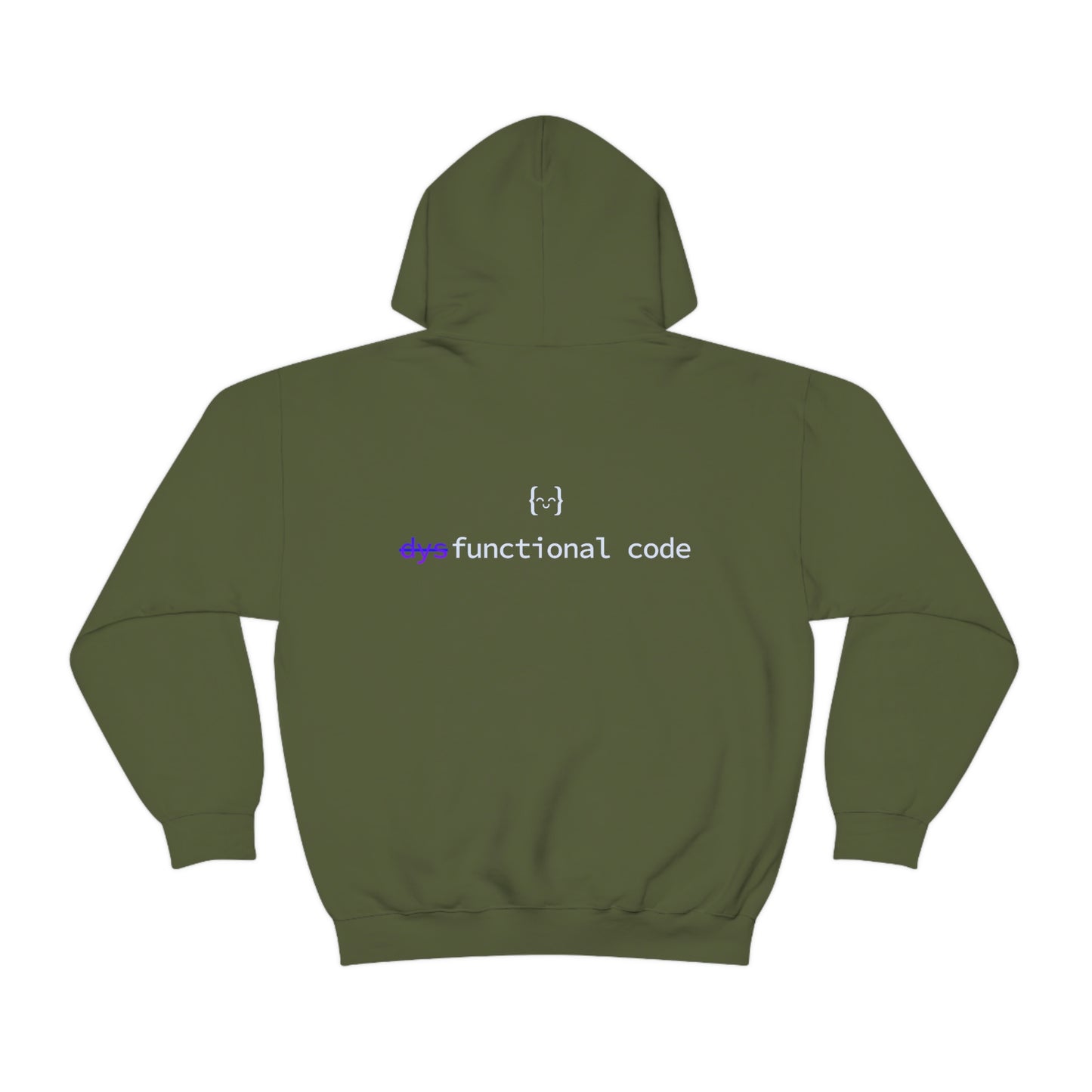 Unisex Hoodie - dysFunctional LOGO BACK/EXERCISM LOGO FRONT - Dark Mode