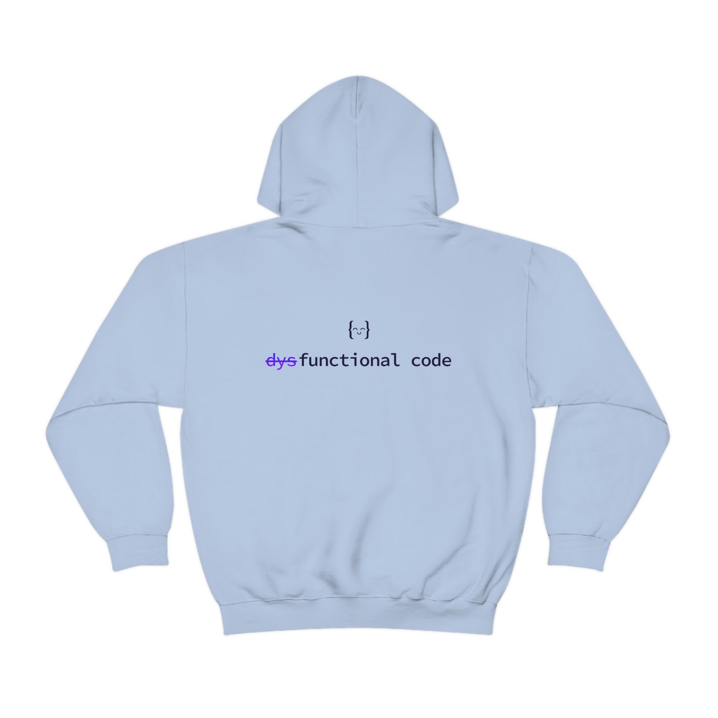 Unisex Hoodie - dysFunctional LOGO BACK/EXERCISM LOGO FRONT - Light Mode