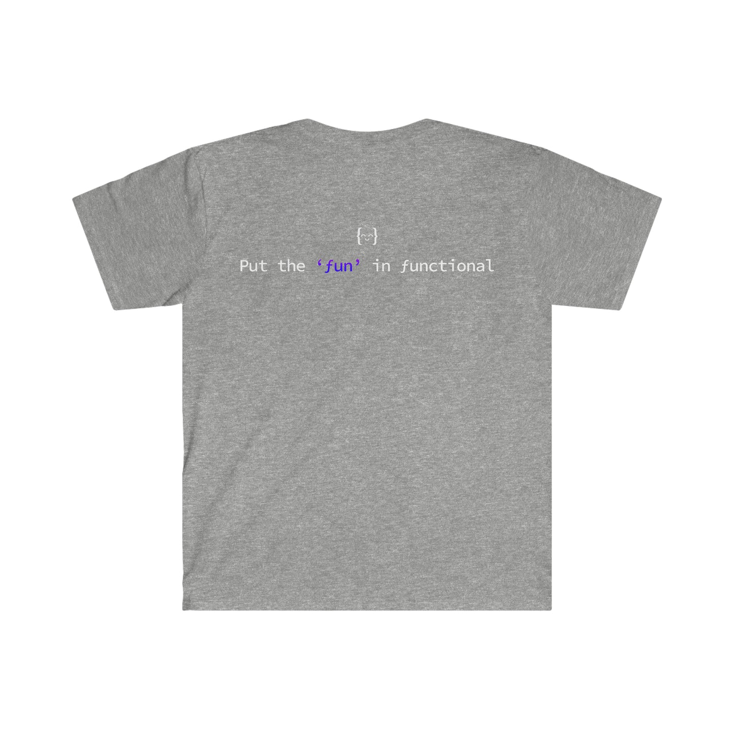 Unisex T-shirt - Fun in Functional LOGO BACK - Dark