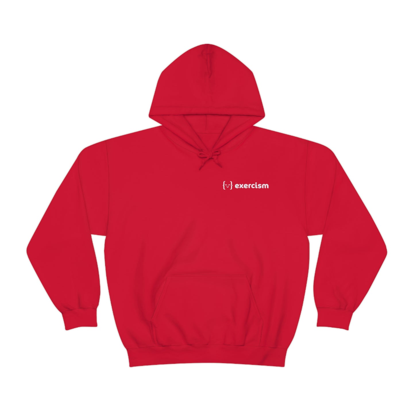 Unisex Hoodie - dysFunctional LOGO BACK/EXERCISM LOGO FRONT - Dark Mode