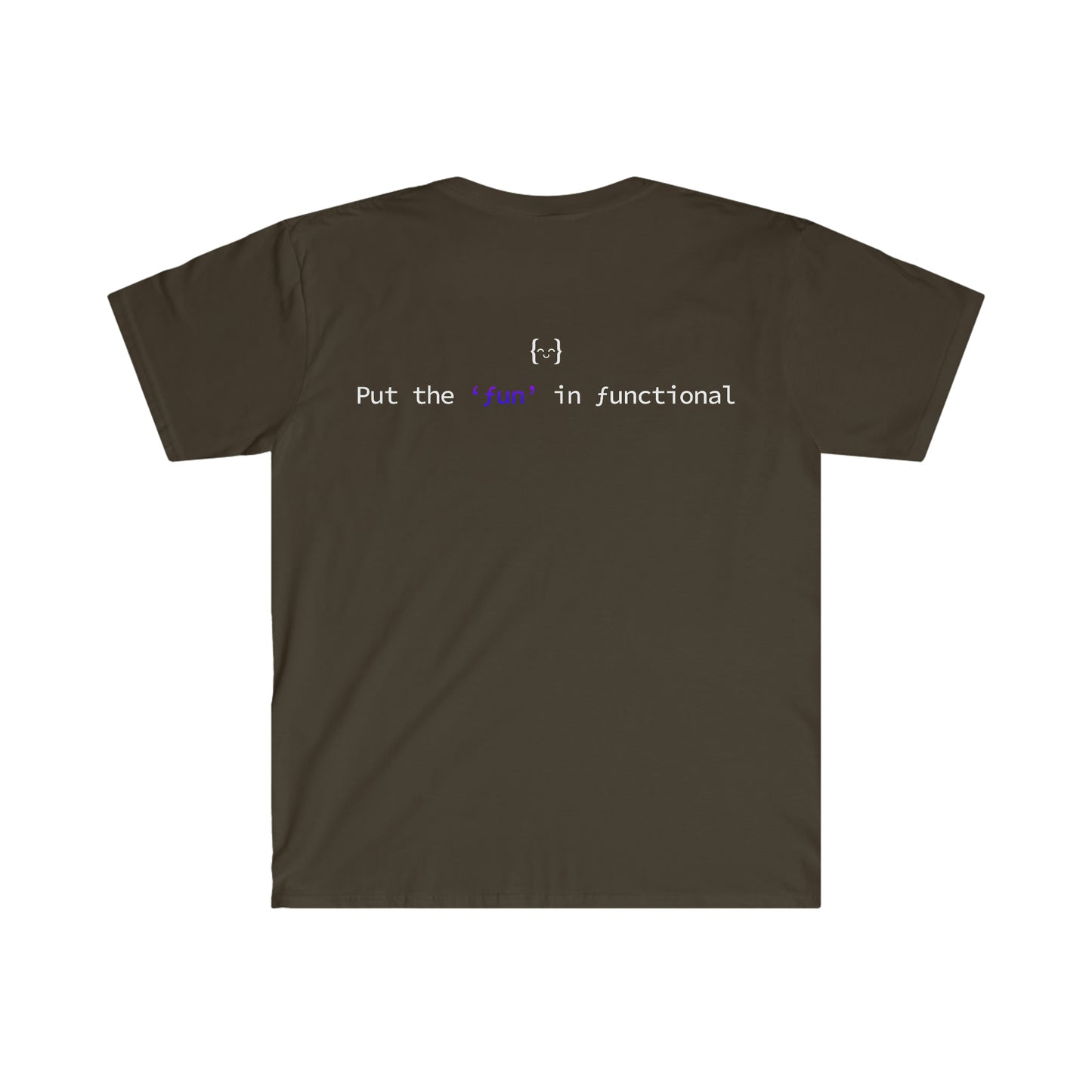 Unisex T-shirt - Fun in Functional LOGO BACK - Dark
