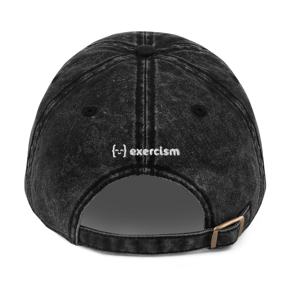 Vintage Cotton Twill Cap - Glyph [Dark Mode]