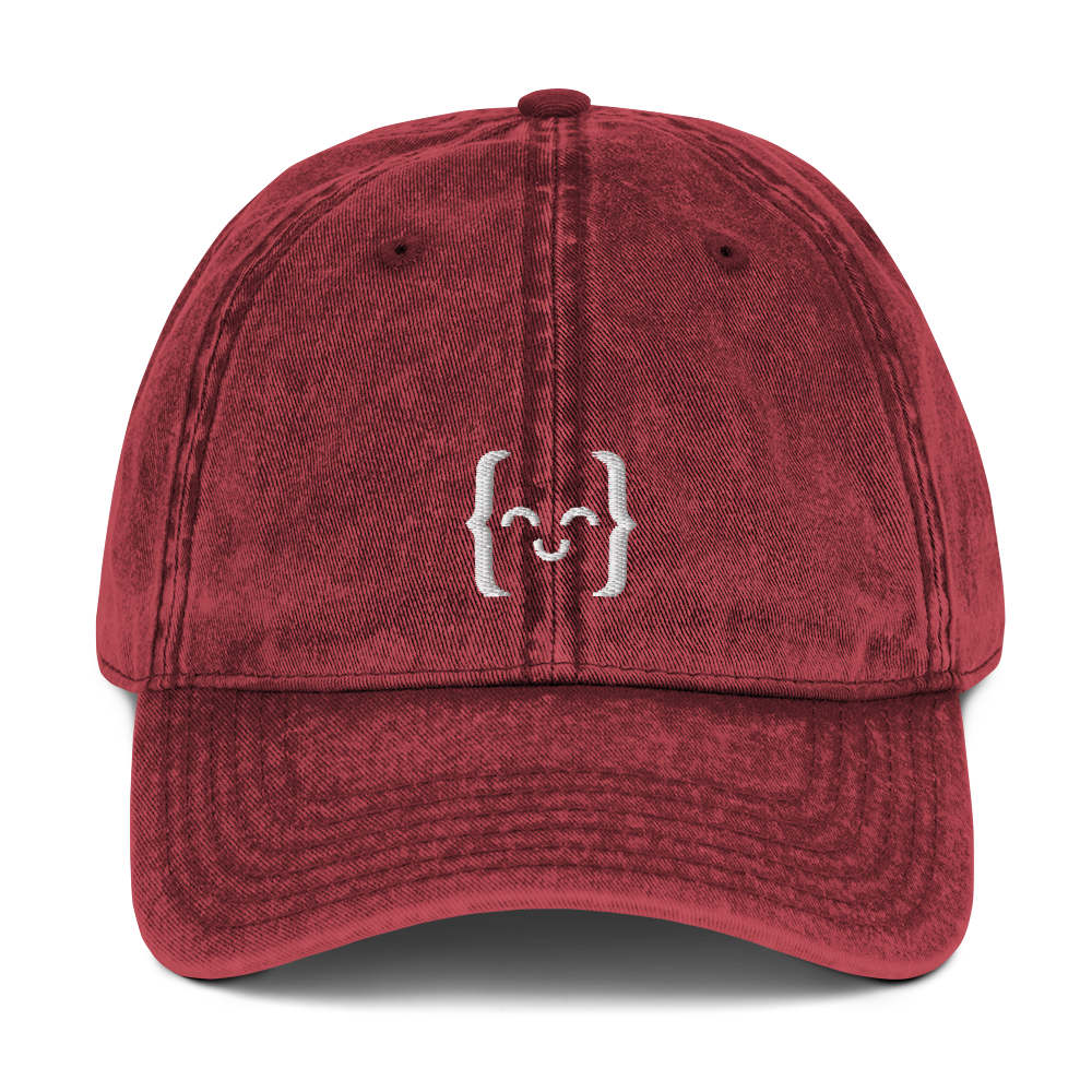 Vintage Cotton Twill Cap - Glyph [Dark Mode]